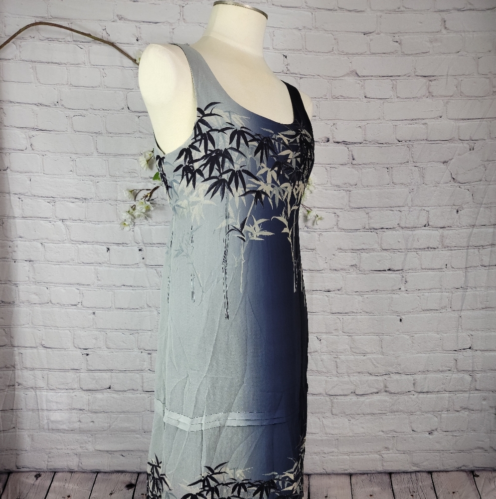 JOY PERRERAS SILK BAMBOO PRINT OMBRE